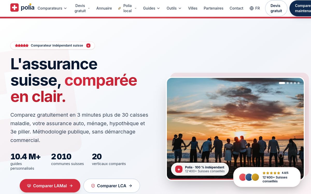 Polia website preview